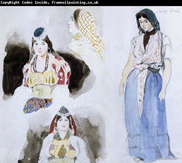 Eugene Delacroix Moroccan Women
